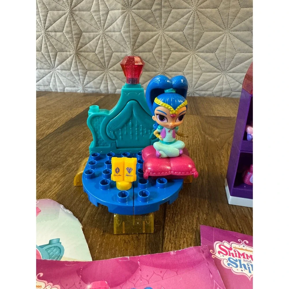 Mega‎ Bloks Shimmer and Shine Lot Bedtime 100% Complete Plus Dress Up Wardrobe
